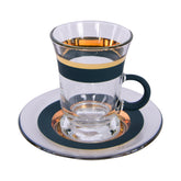 Tea cups Set, Dark Green